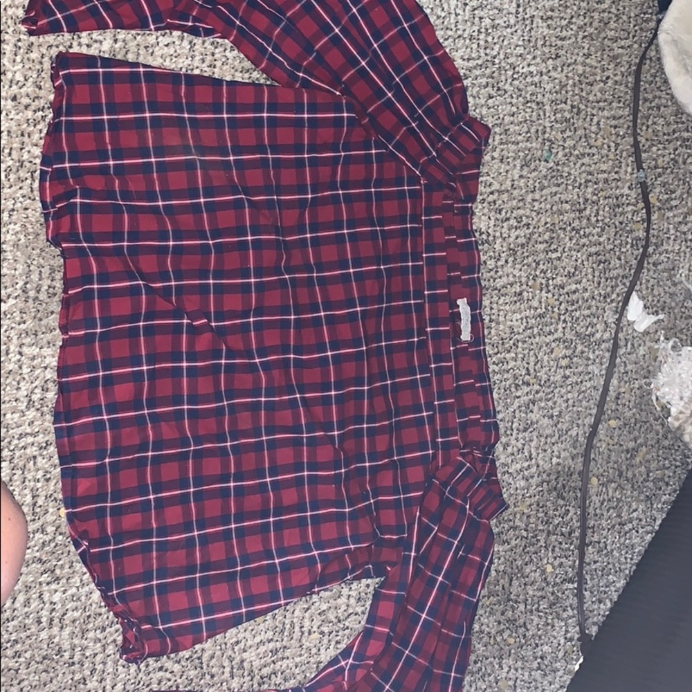 long sleeve plaid